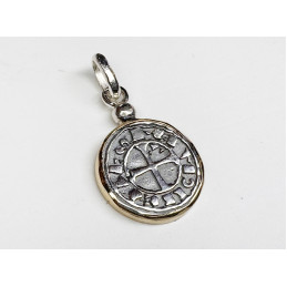 SILVER COPY COIN (1222)PENDANT